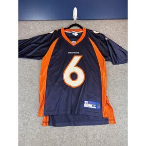 2008 Denver Broncos Jay Cutler #6 NFL Reebok Jersey Mens S Blue Orange Football
